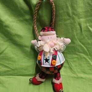 House of Lloyd (1996) Jingle Elf Claus Doorknob Hanger - Approx. 8 inches tall